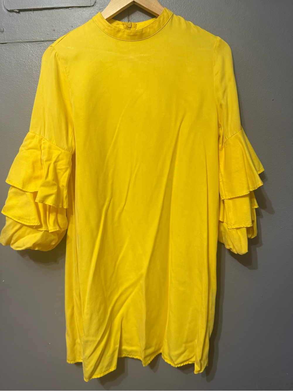 Zara Sunlit Yellow Satin Top
